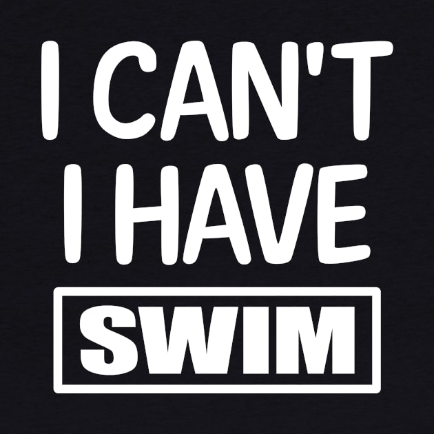 I Can't I have Swim by colorsplash